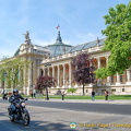 View of Grand Palais facade on Av. Winston-Churchill